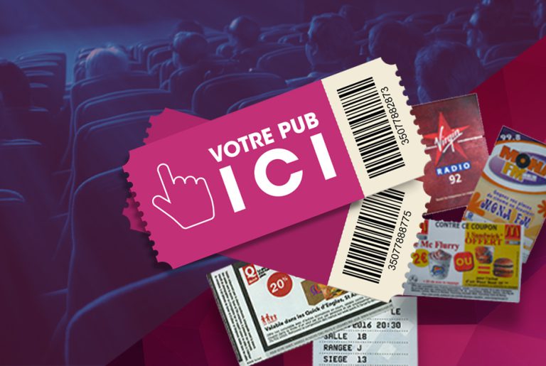 Zoom sur les dos de tickets de cinéma par KinéBUSINESS